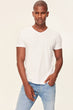 White T-Shirt Presser - Cotton V Neck