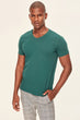 Presser Green Duck Head Men's T-Shirt - V Neck Cotton