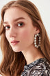 Metallic Silver Jewelry Earrings