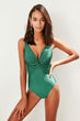 Green Auger Detailed Swimwear