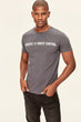 Men Anthracite Men's Slim Fit Printed T-shirts