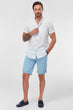 Blue Men's Shorts - Leg Curl up Smart - Casual