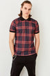 Black Male Pattern Polo Collar T-Shirt