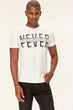 White Men Slim Fit Printed T-shirts