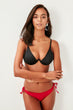 Red Bird Eye Accessorized Bikini