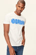 Men Printed T-shirt White Men's Slim Fit