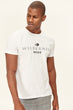 White Men Slim Fit Printed T-shirts