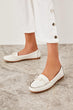White Women Loafer Shoes