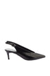 Black Patent Leather Women's High-Heeled Shoes