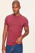 Bordeaux Presser Men's Cotton T-Shirt - Short Sleeve Neck Pocket Detail TMNSS19BO0004