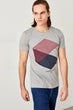 Gray Men 'S Printed T Shirt