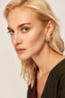 Gold Chain Earrings Round