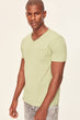 Mint Presser T-Shirt - Slim Fit Short Sleeve V Neck Pocket Detail