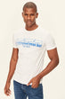 Men Printed T-shirt White Men's Slim Fit