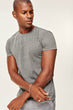 Anthracite Men's T-Shirt Presser - Cotton Neck Short Sleeve