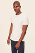 White T-Shirt Presser - Cotton Neck Short Sleeve