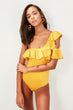 Mustard Flounces Swimwear