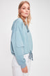 Mint Pocket Detail Knitted Sweatshirt