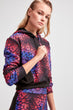 Multicolour Submersible Fabric Crop Knitted Sweatshirt