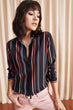 Women Colorful Striped Shirt