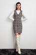 Plaid Knitted Dress