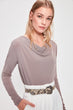 Draped Knitted Blouse