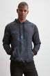 Men Long Sleeve Hooded Printed Sweatshirt New