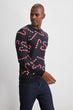 Male Jacquard Christmas Themed Knitwear Sweater