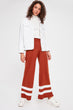 Tile Ribbon Detail Sweater Pants