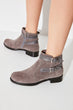 Gray Suede Women Boots