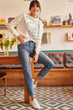 Women Blue Mom Fit Jeans