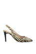 Yellow Zebra Print Women 'S High-Heeled Shoes