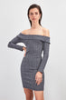 Carmen Collar Knitted Dress