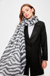 Trendyol Soft Textured Zebra Pattern Scarf TWOAW20AT0042