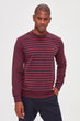 Male Bike Collar Striped Long Sleeve New Knitted Sweater