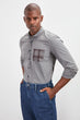 Male Plaid Pockets Slim Fit Lumberjack Shirt New