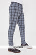 Men Plaid Slim Fit Chino Pants New