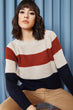 Women 'S Color Block Sweater Pullover