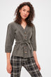 Bone Button Detail Bluz