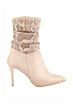 Suede Snake Detailed Woman Boots