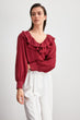 Ruffle Detail Bluz