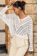 Women V-Neck Knitwear Blouse