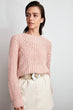 Mesh Detailed Knitwear Sweater