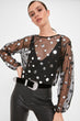 Sequins Printed Blouse
