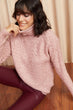 Women Textured Turtleneck Sweater