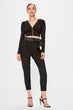 Black Ribbon Detail Pants