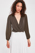 Khaki Knitted Blouse