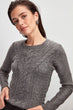 Mesh Detailed Knitwear Sweater