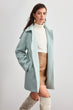 Hooded Button Closure Woolen Coat