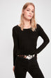 Black Back V Sweater Sweater
